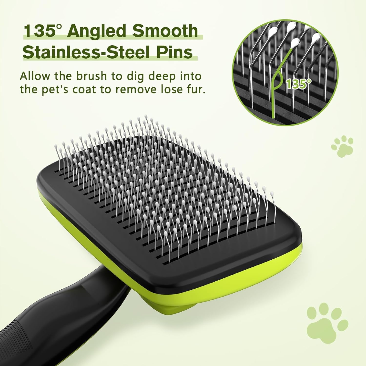Pecute Cepillo Perros Y Gatos Peine Para Mascotas Quitar Y Remover El Pelo Muerto Carda Con Púas Flexible De Acero Inoxidable Para Desenredar Y Peinar a Mascotas, Reduce 95% De Pelo Suelto Cómodo
