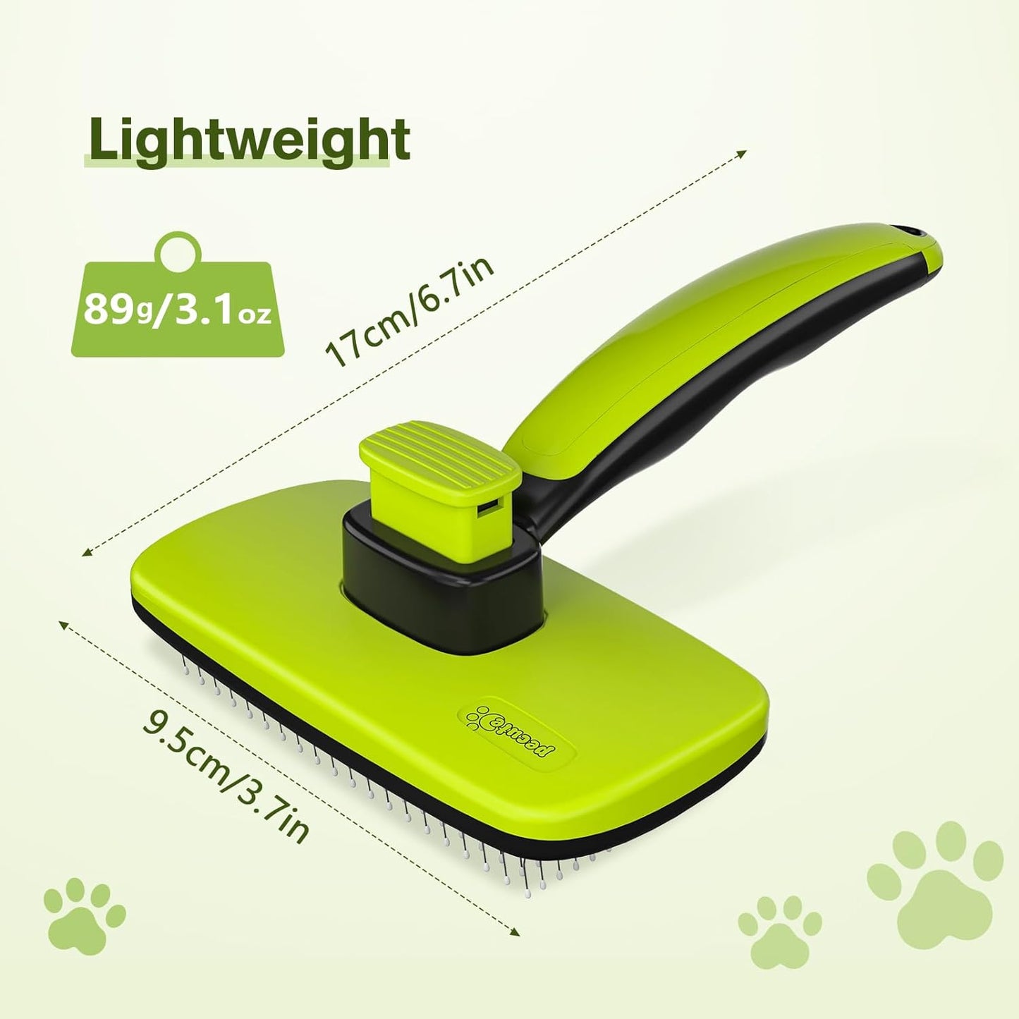 Pecute Cepillo Perros Y Gatos Peine Para Mascotas Quitar Y Remover El Pelo Muerto Carda Con Púas Flexible De Acero Inoxidable Para Desenredar Y Peinar a Mascotas, Reduce 95% De Pelo Suelto Cómodo